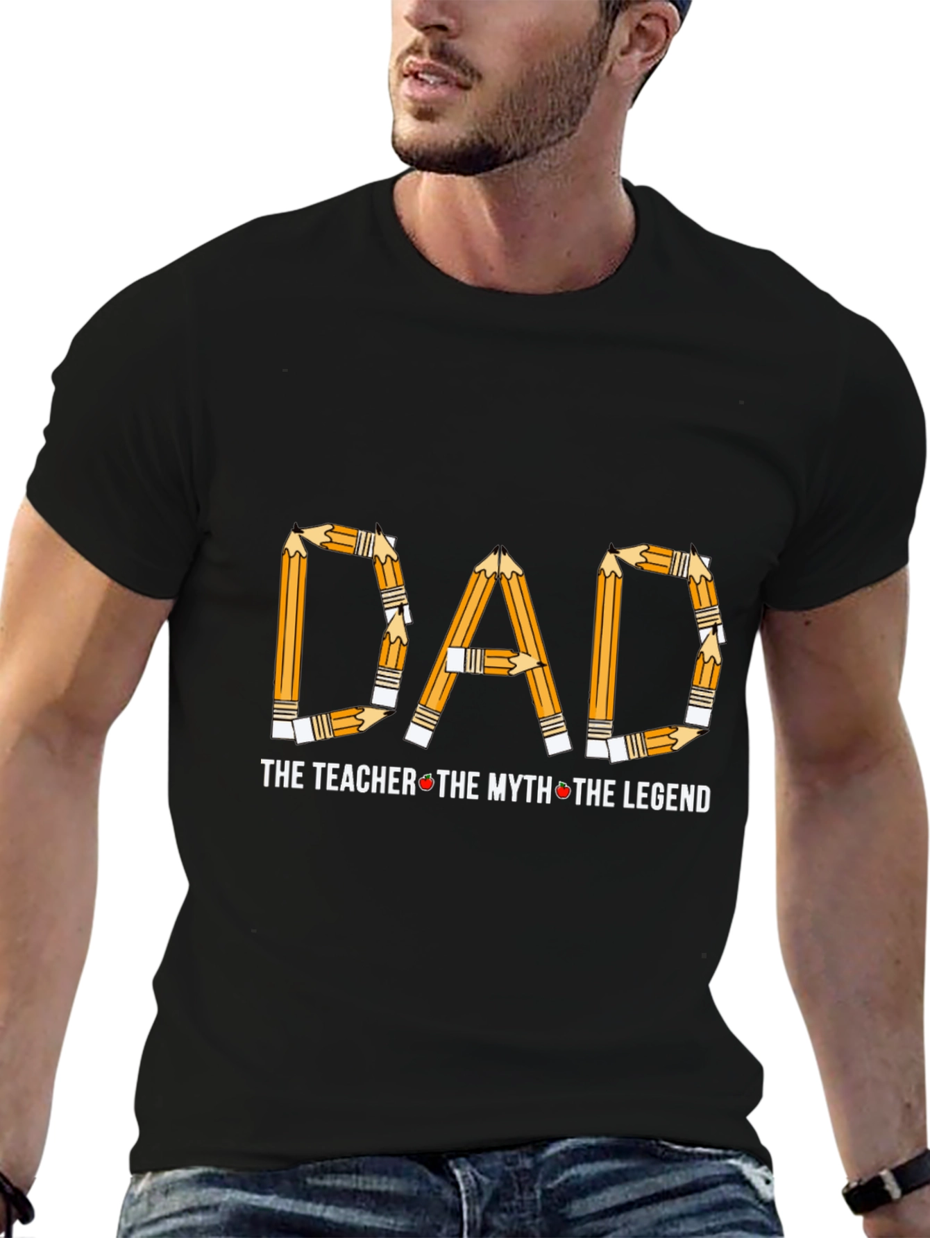 Dad Teacher Legend Graphic Tee