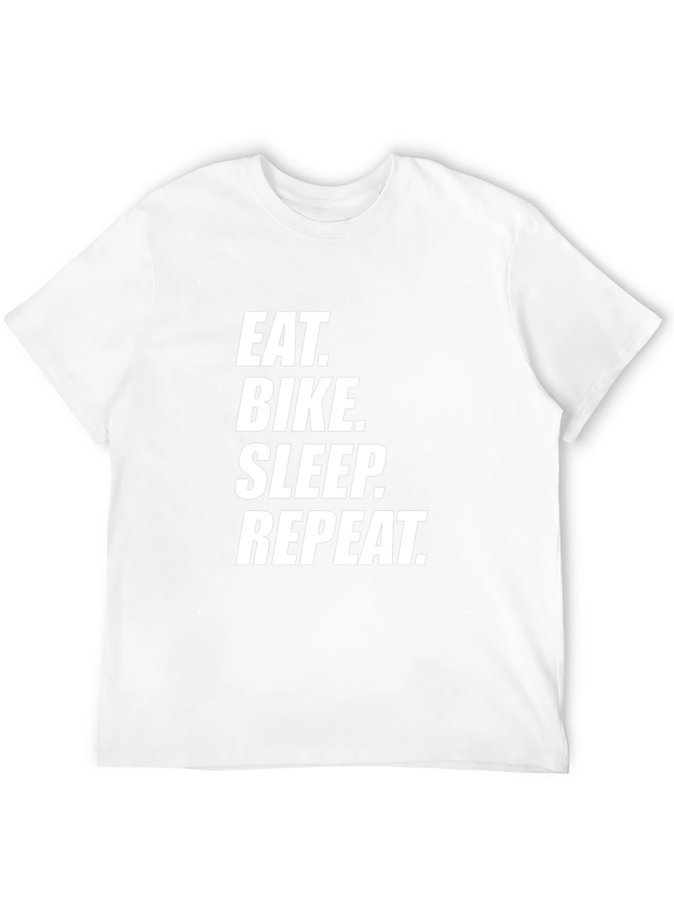 Eat Bike Sleep Repeat - Mens Black T-Shirt