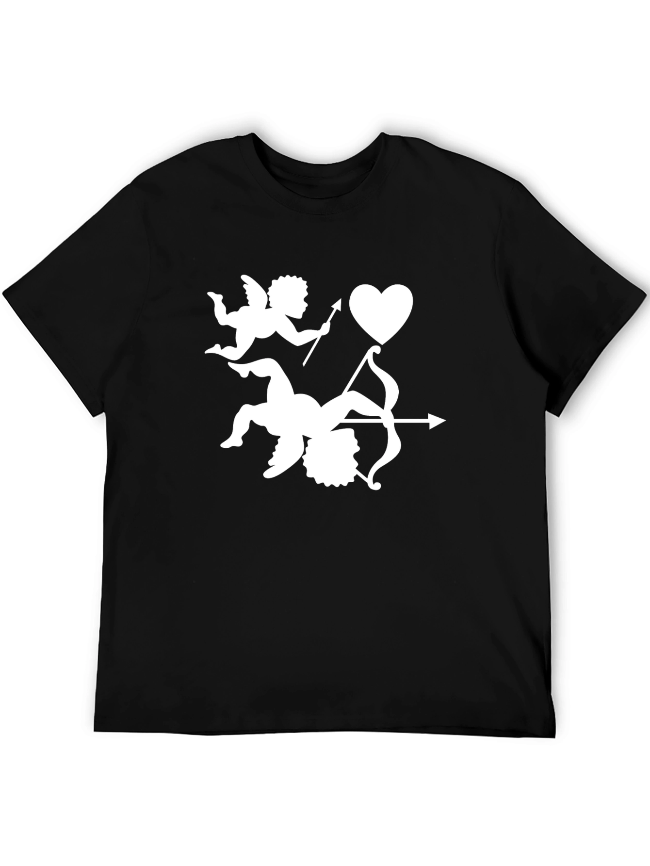 Cupids Arrow Valentines Day Black T-Shirt