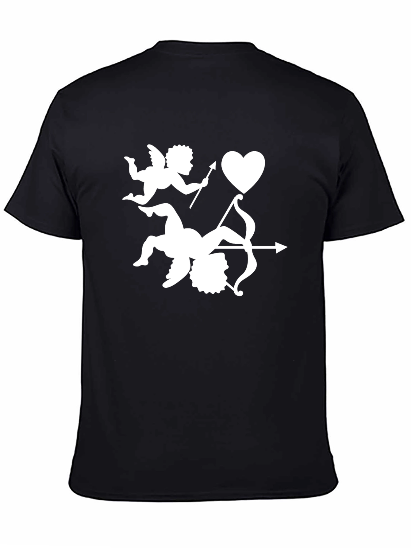 Cupids Arrow Valentines Day Black T-Shirt