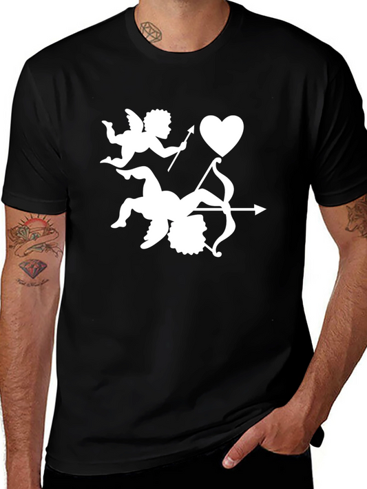 Cupids Arrow Valentines Day Black T-Shirt