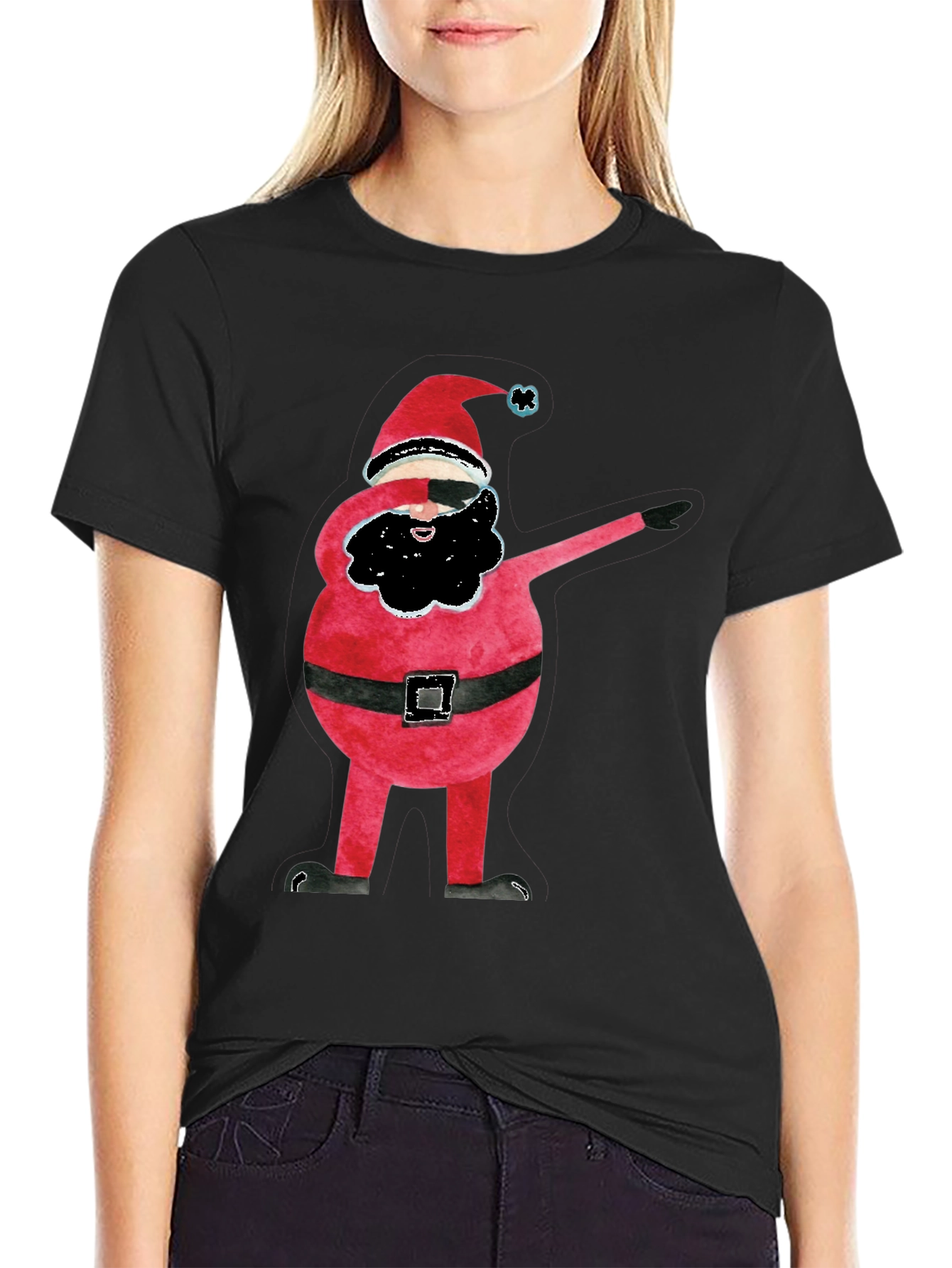 Dabbing Santa T-Shirt - Christmas Holiday Tee