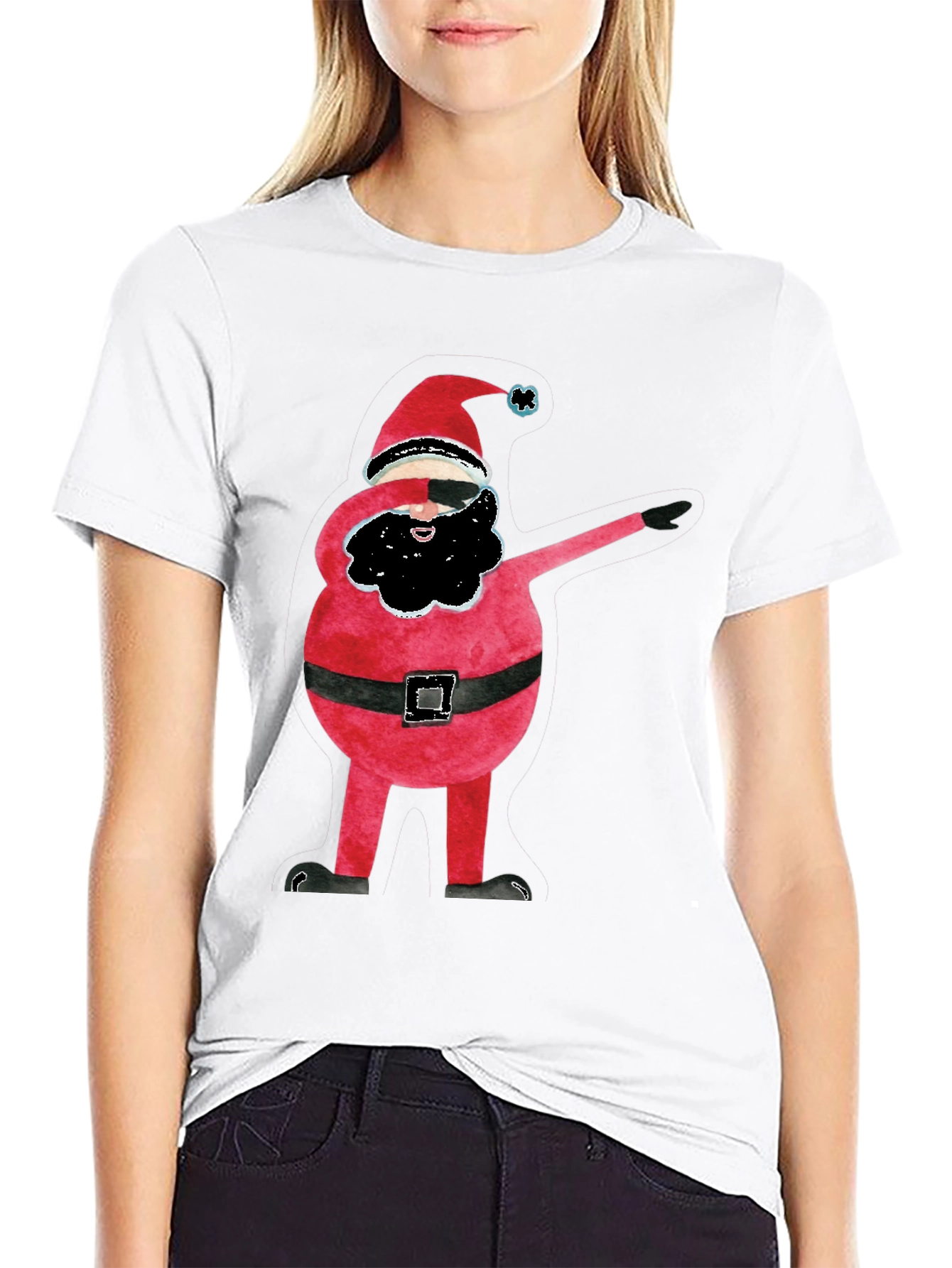Dabbing Santa T-Shirt - Christmas Holiday Tee