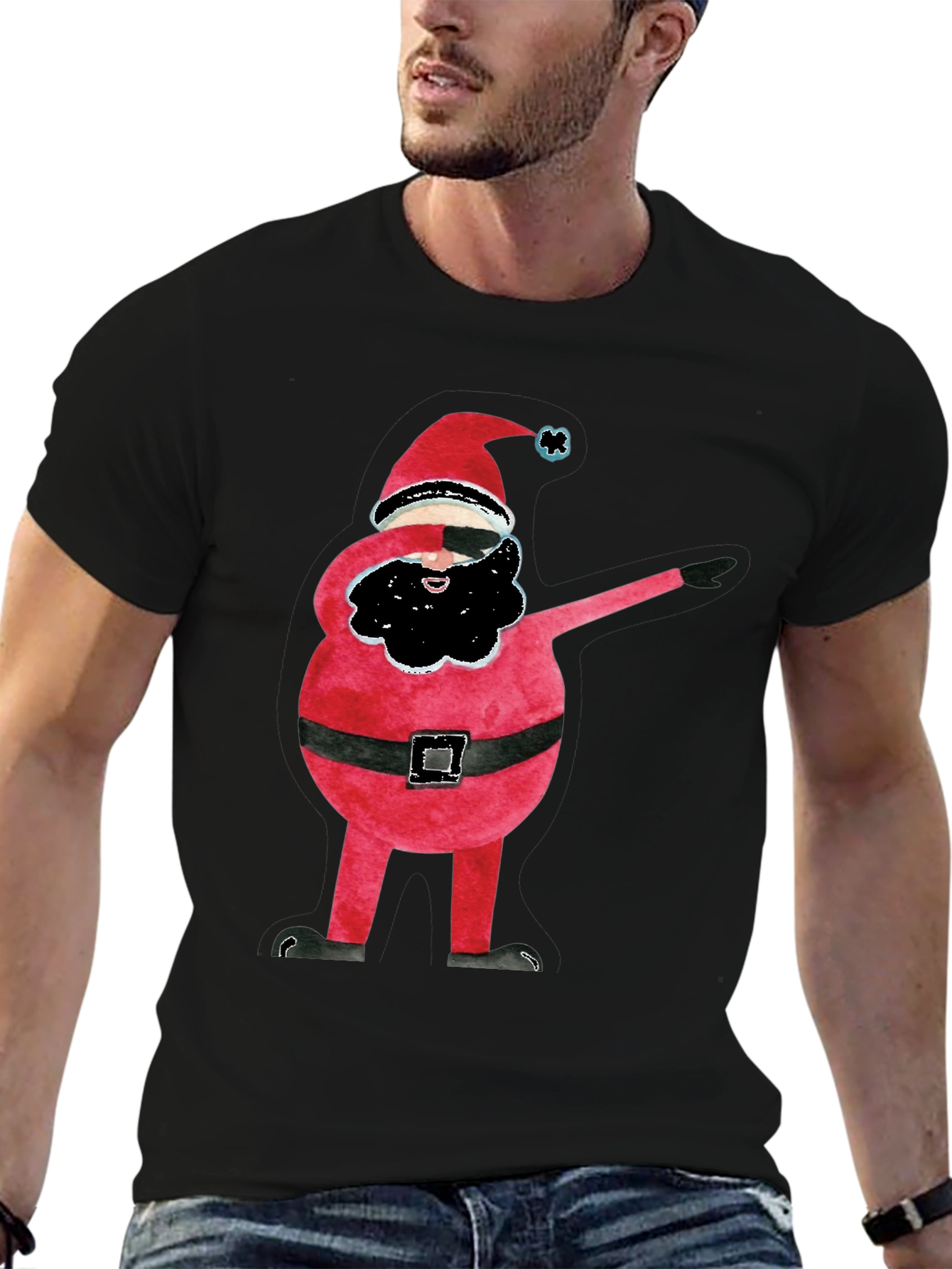 Dabbing Santa T-Shirt - Christmas Holiday Tee