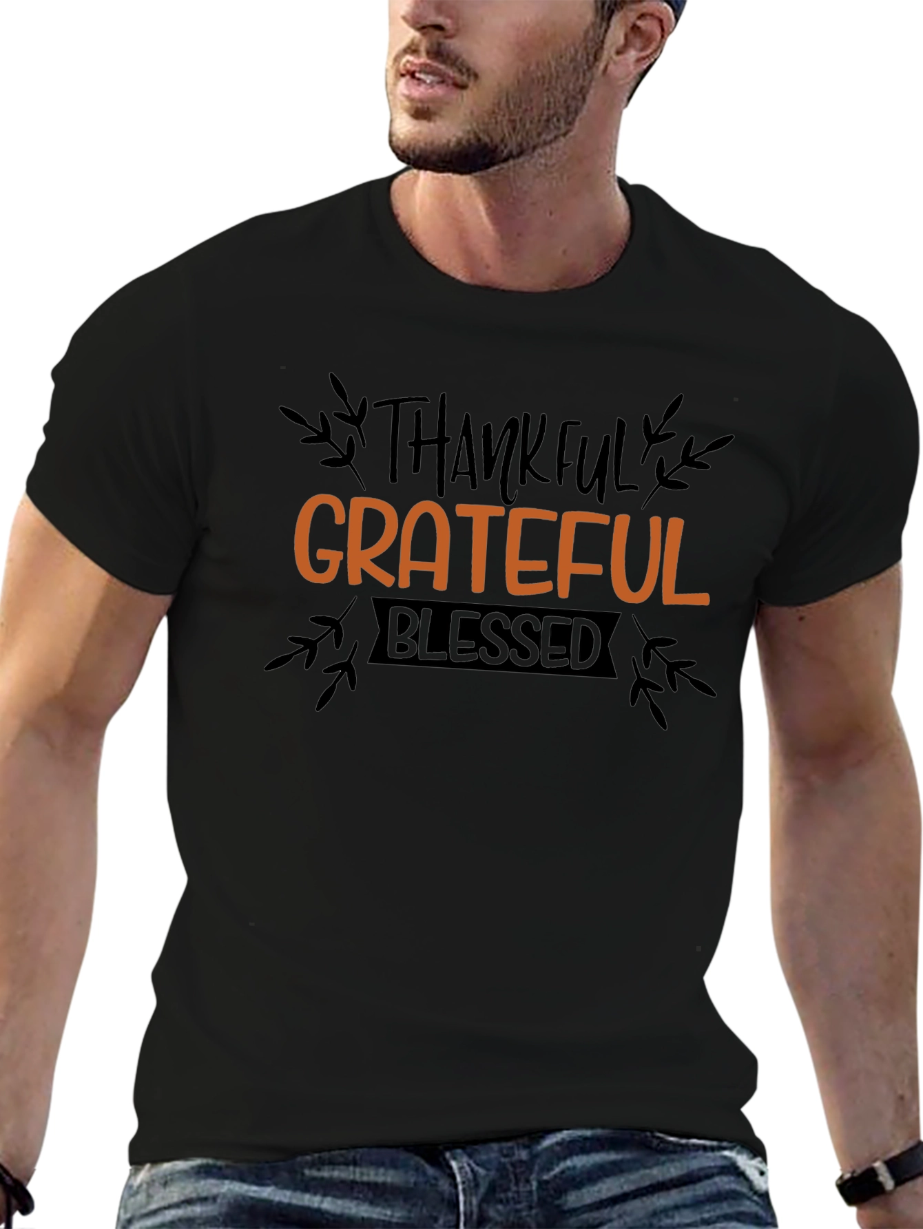 Thankful Grateful Blessed Graphic Tee