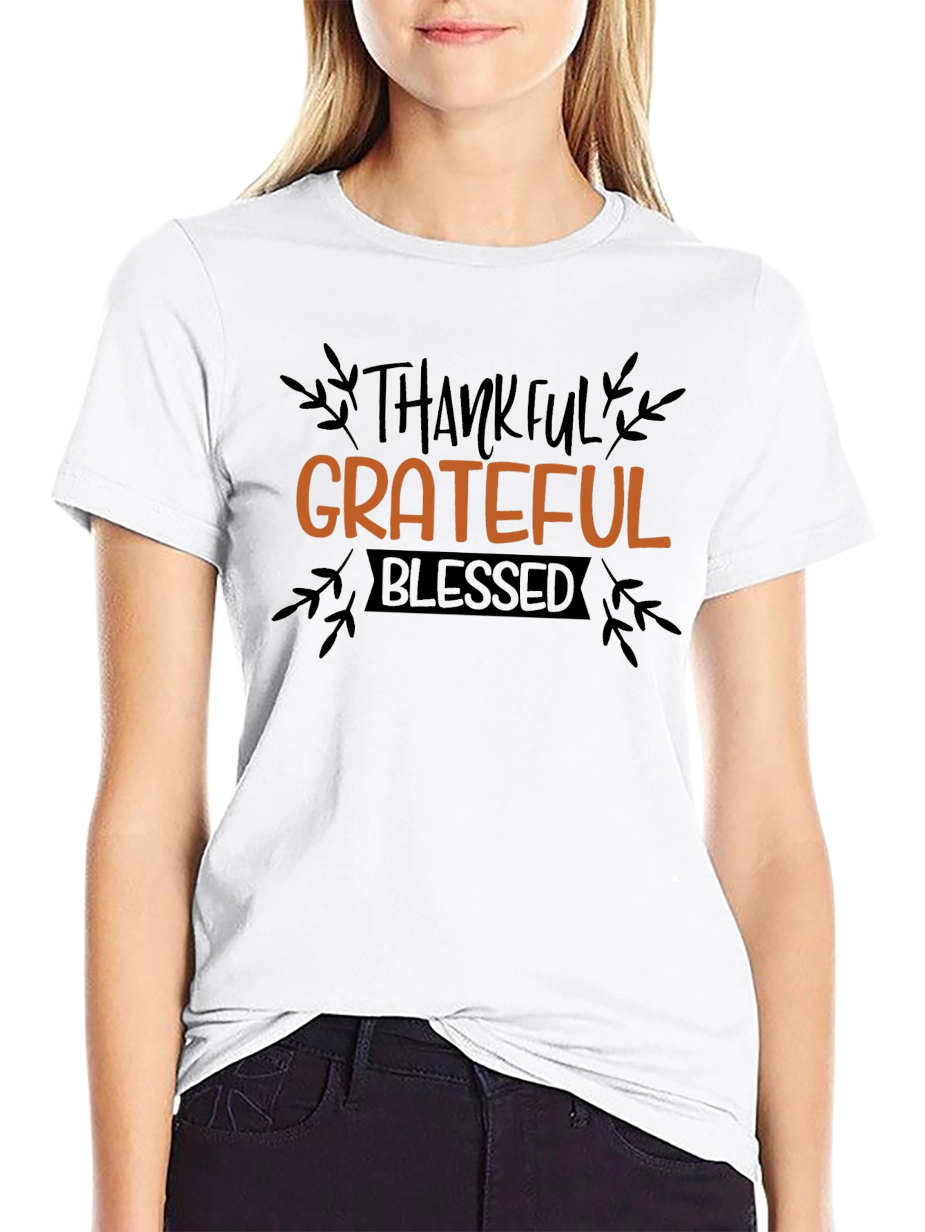 Thankful Grateful Blessed Graphic Tee