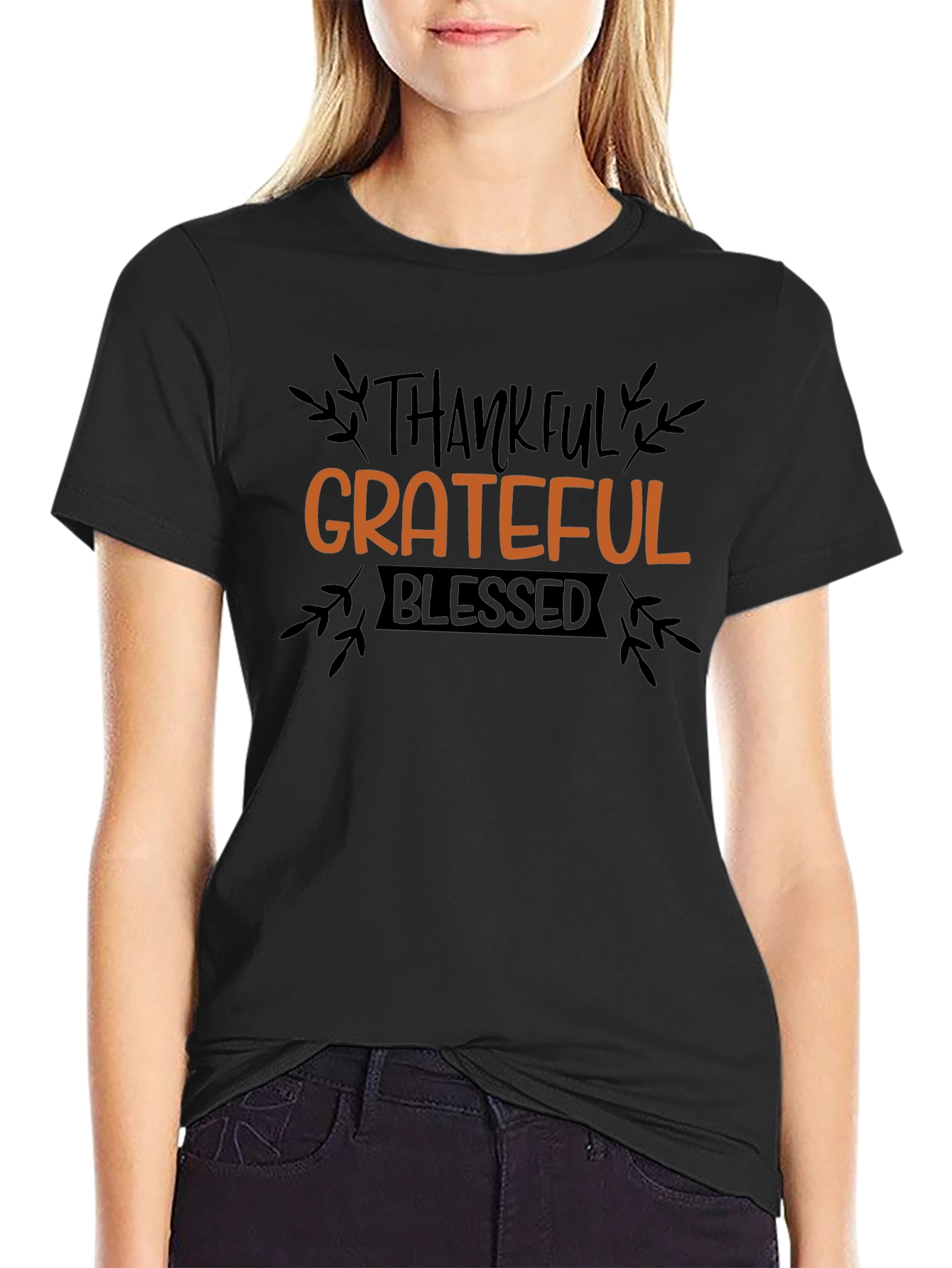 Thankful Grateful Blessed Graphic Tee