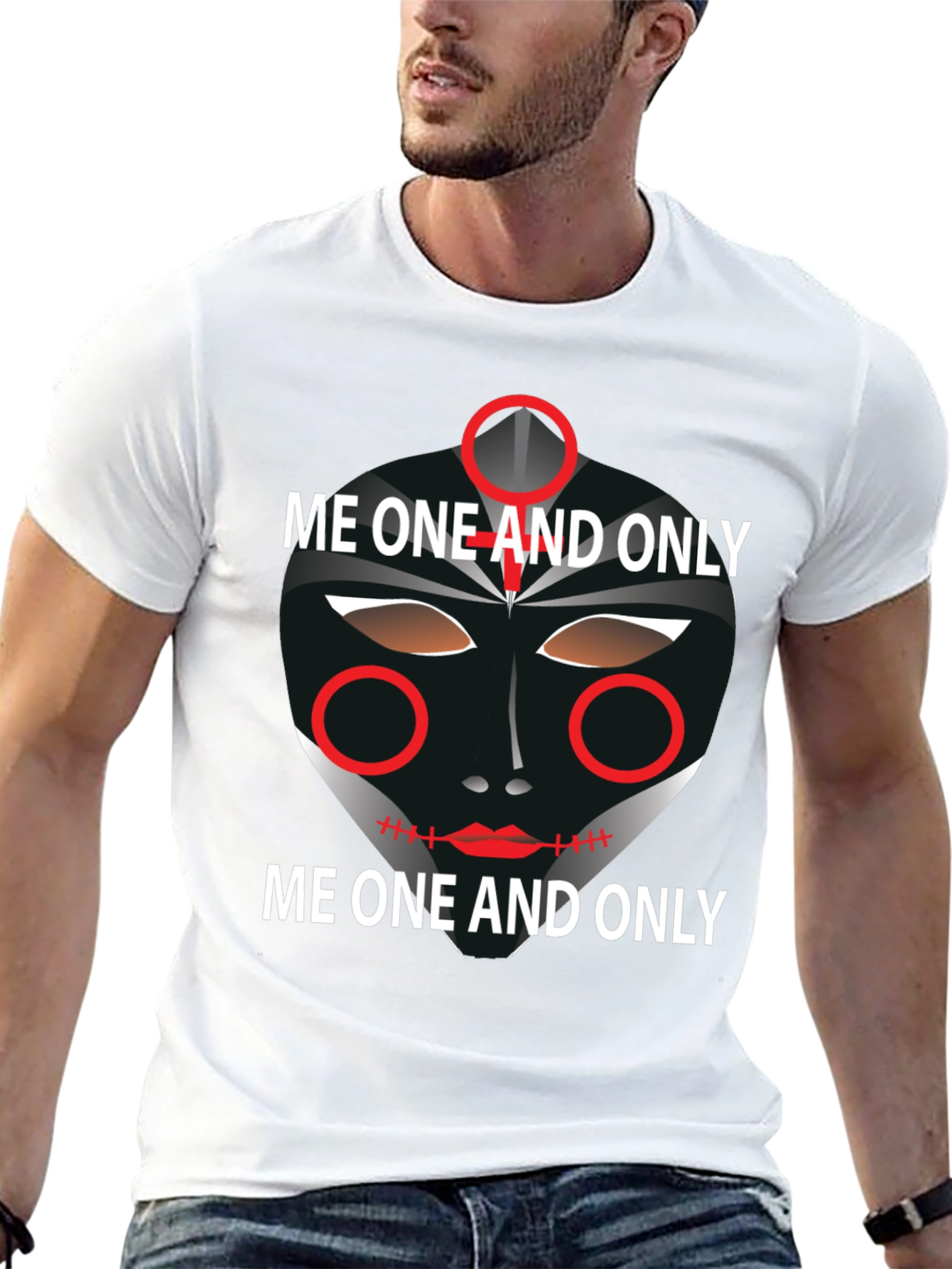 Unique Graphic Tee: Me One And Only Design