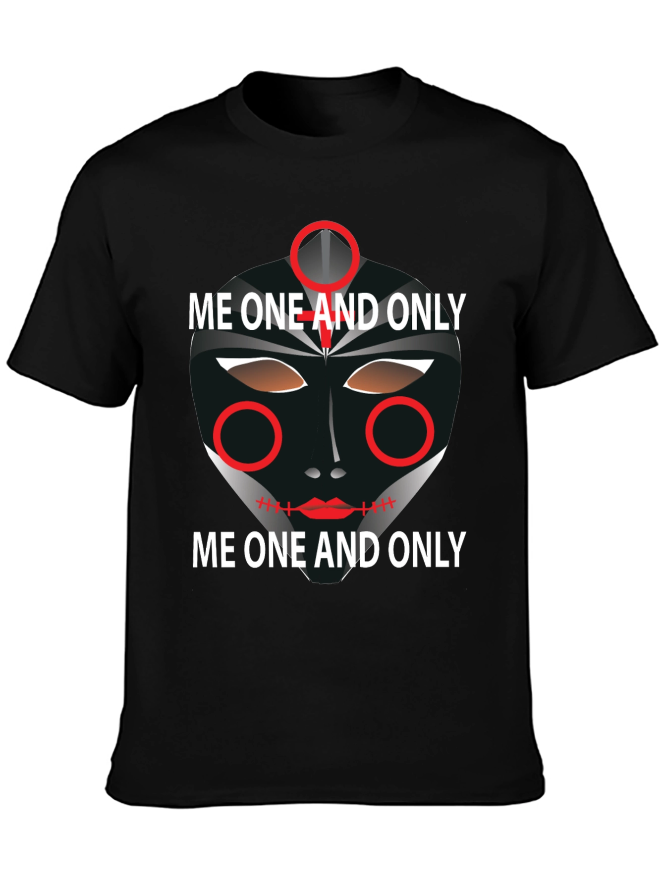 Unique Graphic Tee: Me One And Only Design