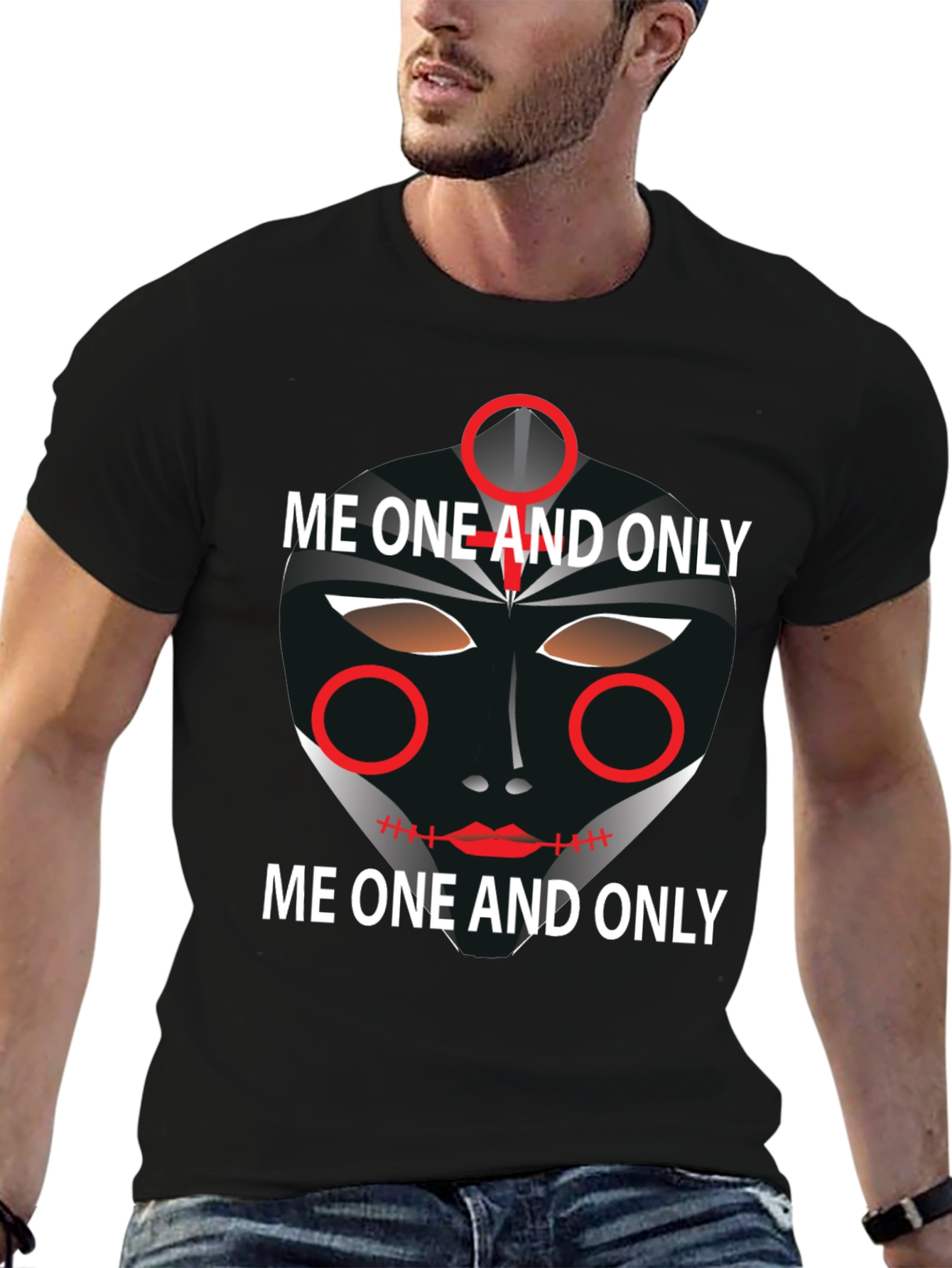Unique Graphic Tee: Me One And Only Design