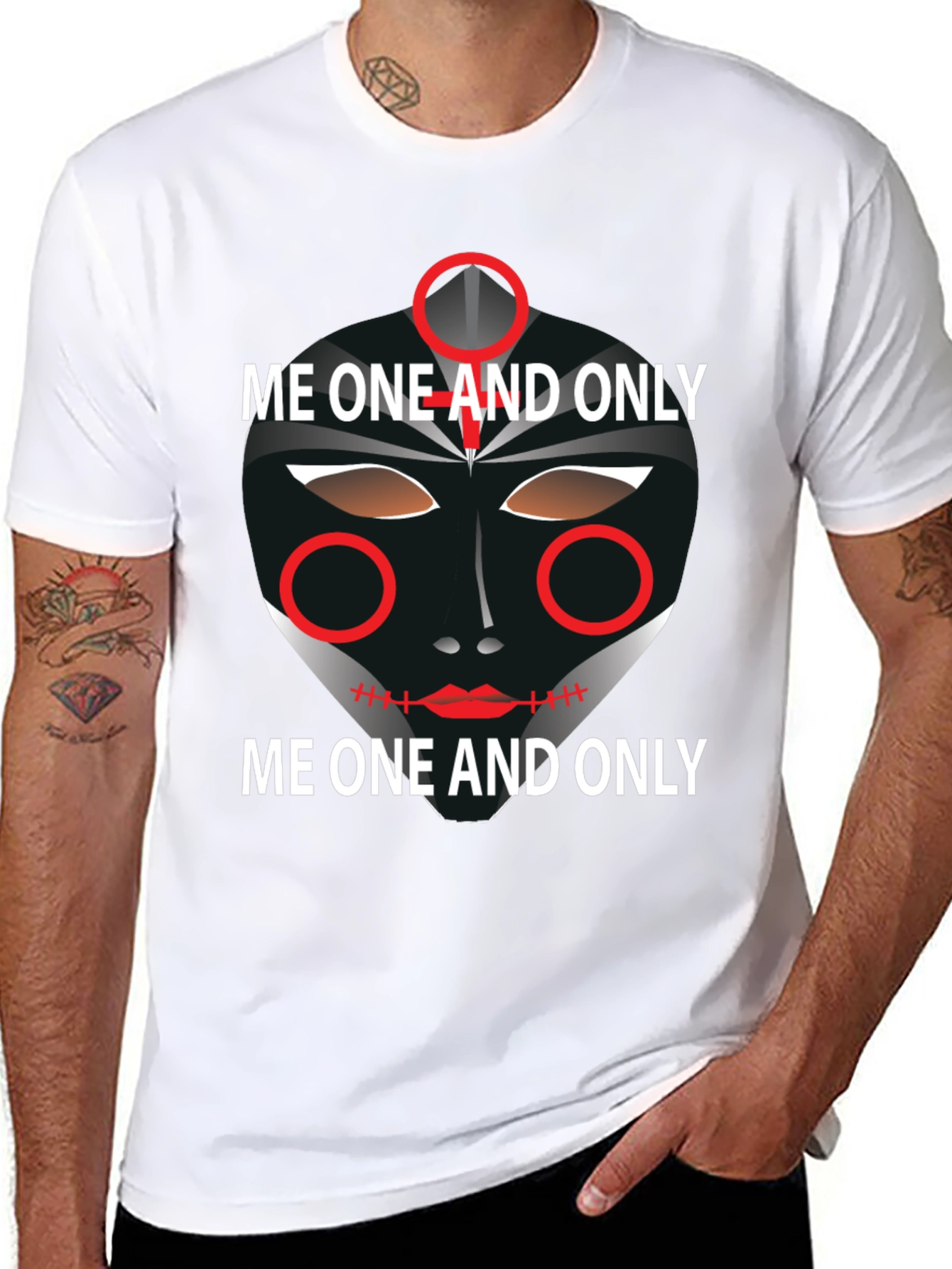 Unique Graphic Tee: Me One And Only Design