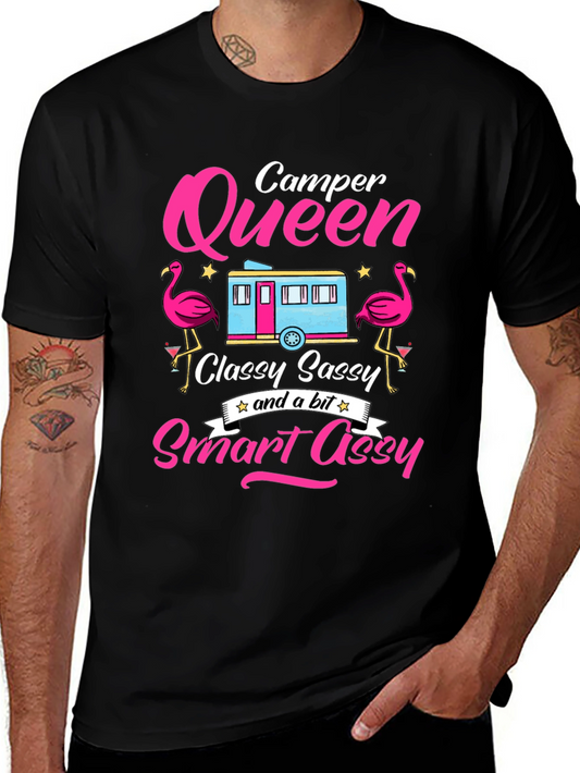 Camper Queen T-Shirt - Classy Sassy & Smart Assy