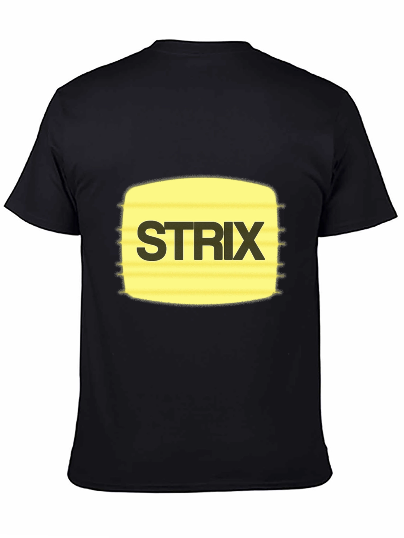 Strix Graphic Tee - Black Cotton Casual T-Shirt