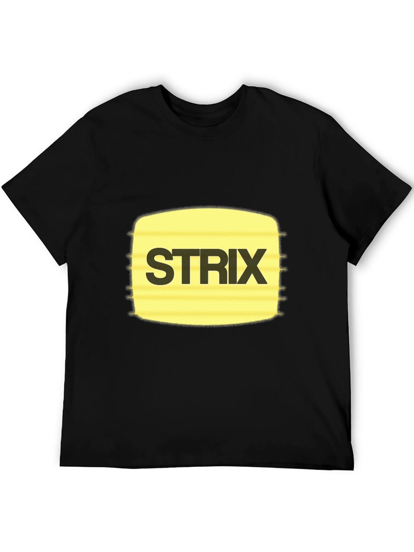 Strix Graphic Tee - Black Cotton Casual T-Shirt