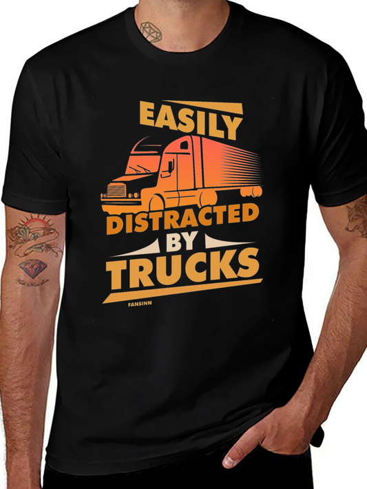 Easily Distracted By Trucks T-Shirt