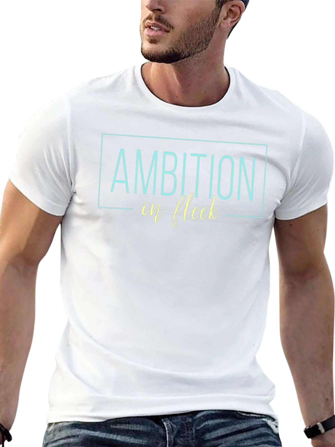 Ambition on Fleek Black Graphic Tee
