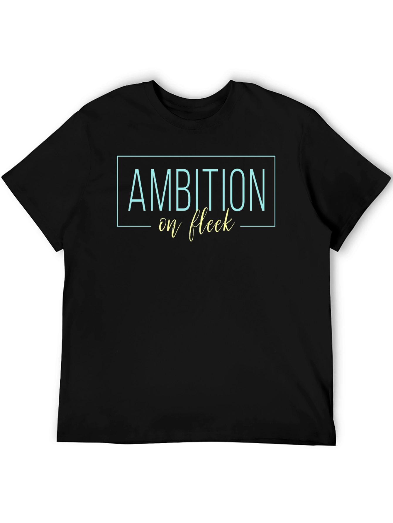 Ambition on Fleek Black Graphic Tee