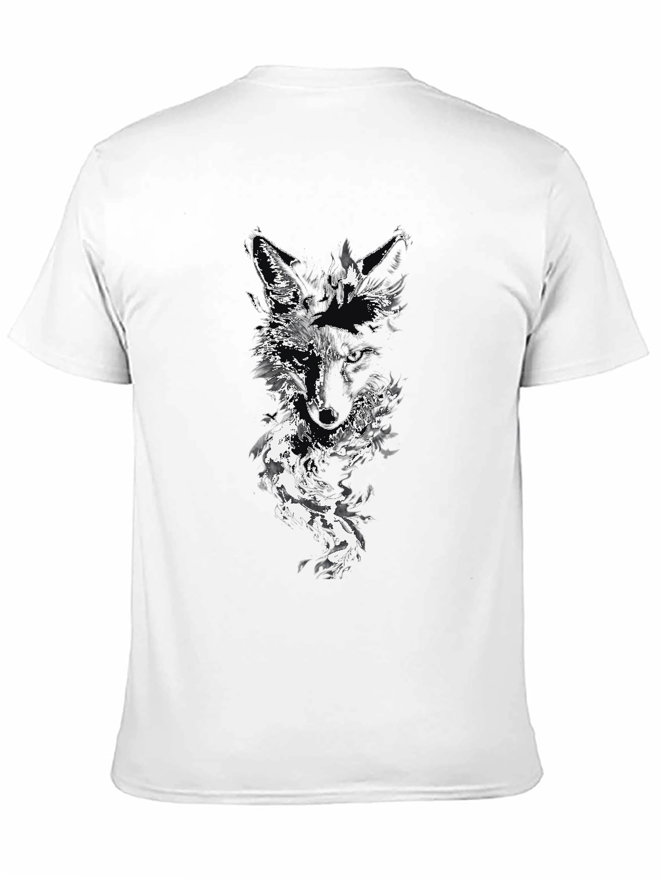 Black Wolf Graphic Tee - Stylish Mens Fashion