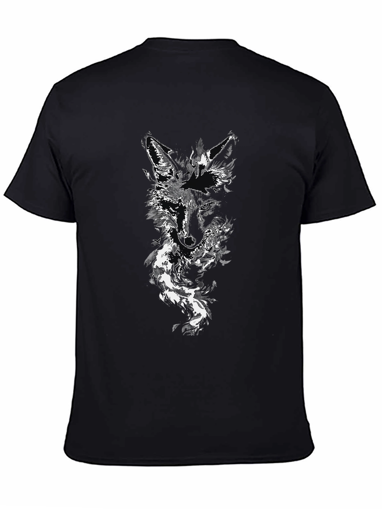 Black Wolf Graphic Tee - Stylish Mens Fashion
