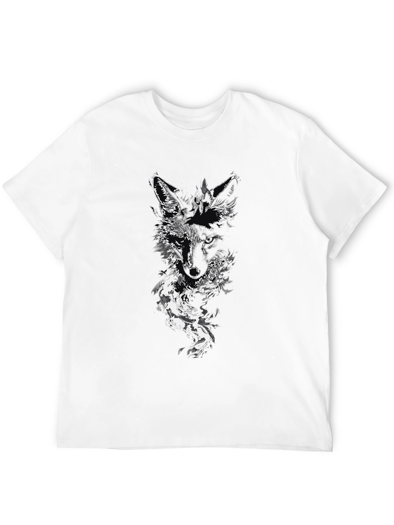 Black Wolf Graphic Tee - Stylish Mens Fashion