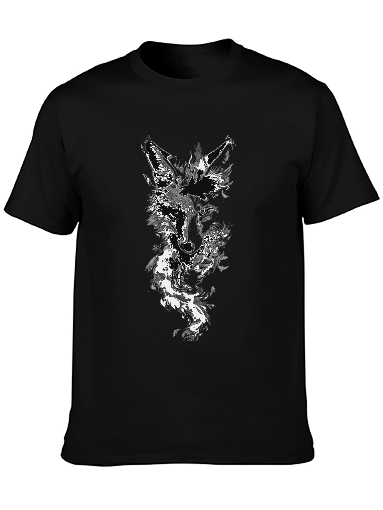 Black Wolf Graphic Tee - Stylish Mens Fashion