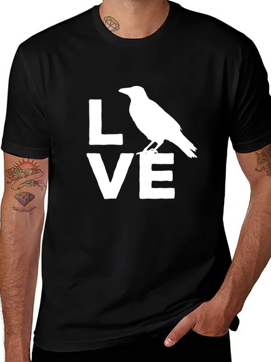 Raven Love Graphic T-Shirt - Unisex Crow Tee