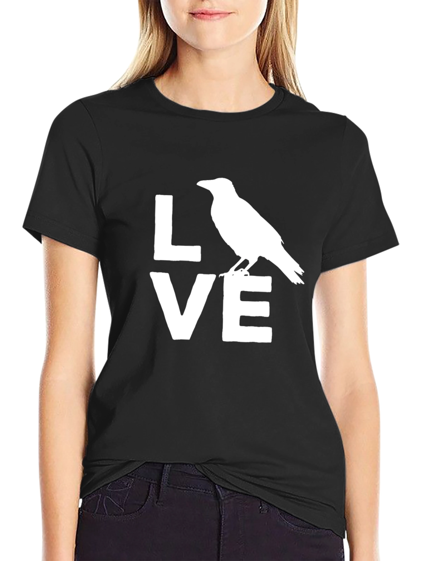 Raven Love Graphic T-Shirt - Unisex Crow Tee