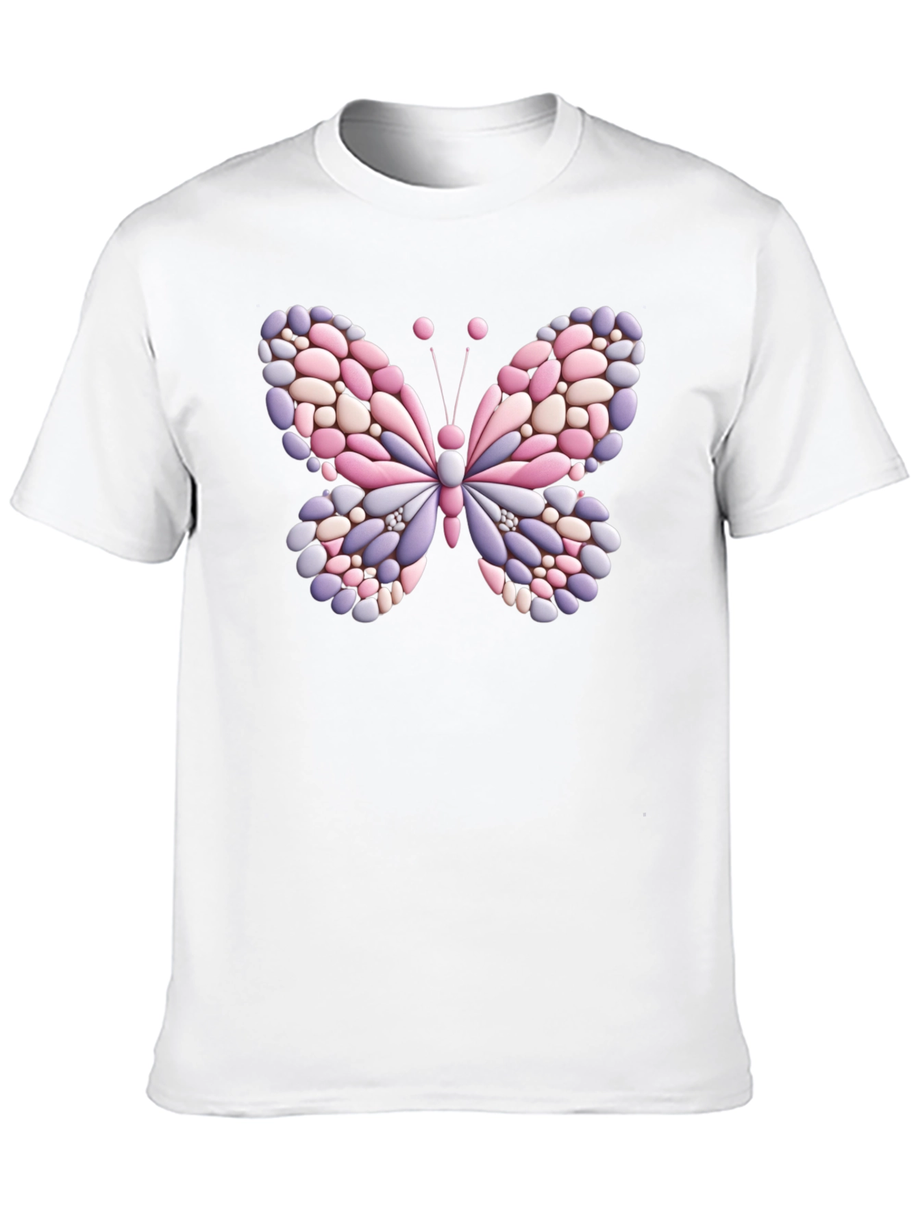 Butterfly Stone Graphic Black T-Shirt
