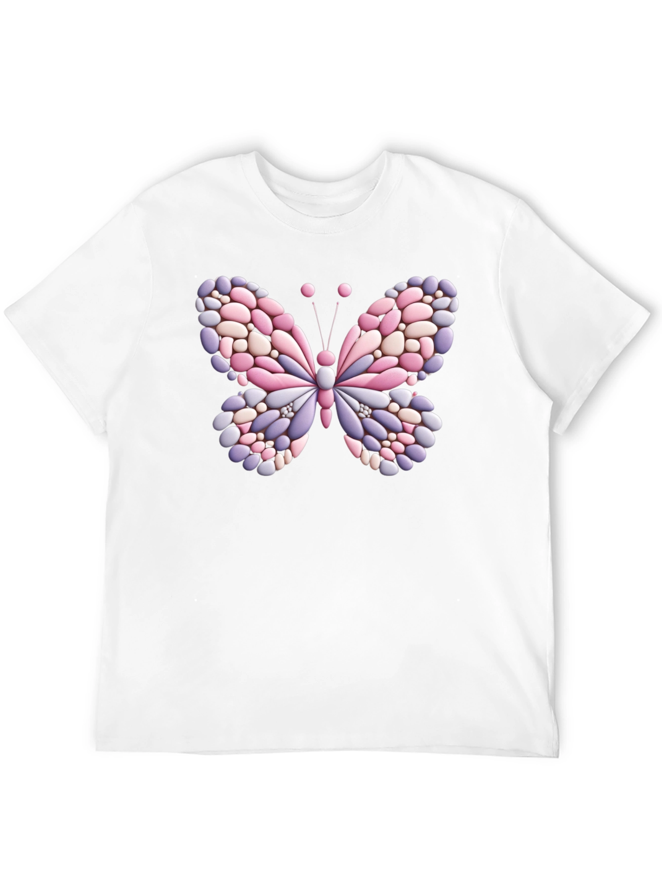 Butterfly Stone Graphic Black T-Shirt