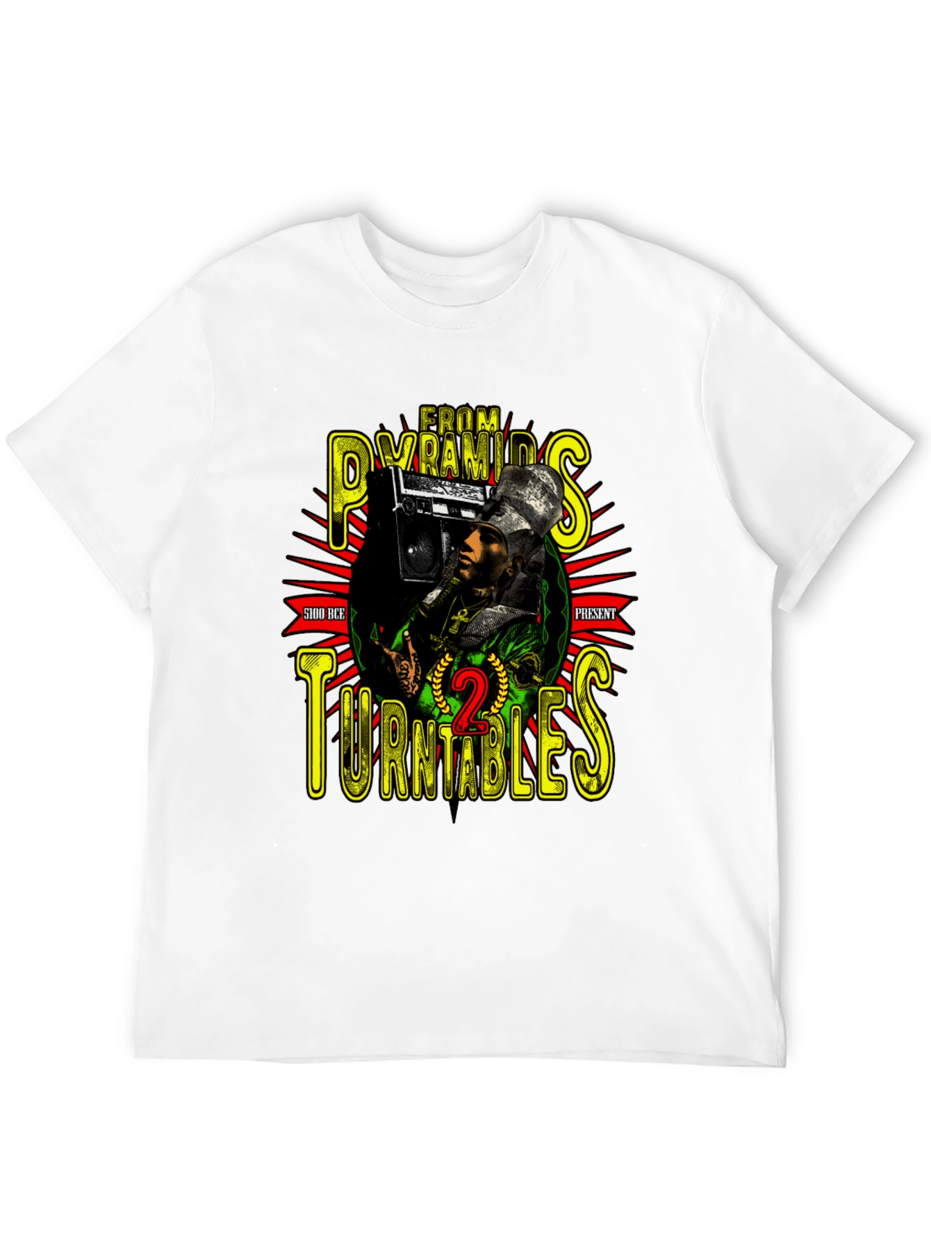 Pyramids to Turntables Graphic T-Shirt
