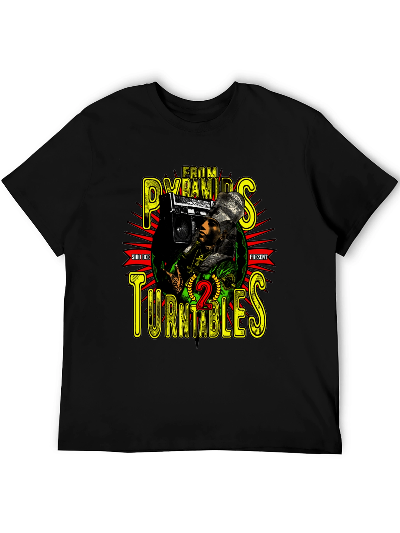 Pyramids to Turntables Graphic T-Shirt