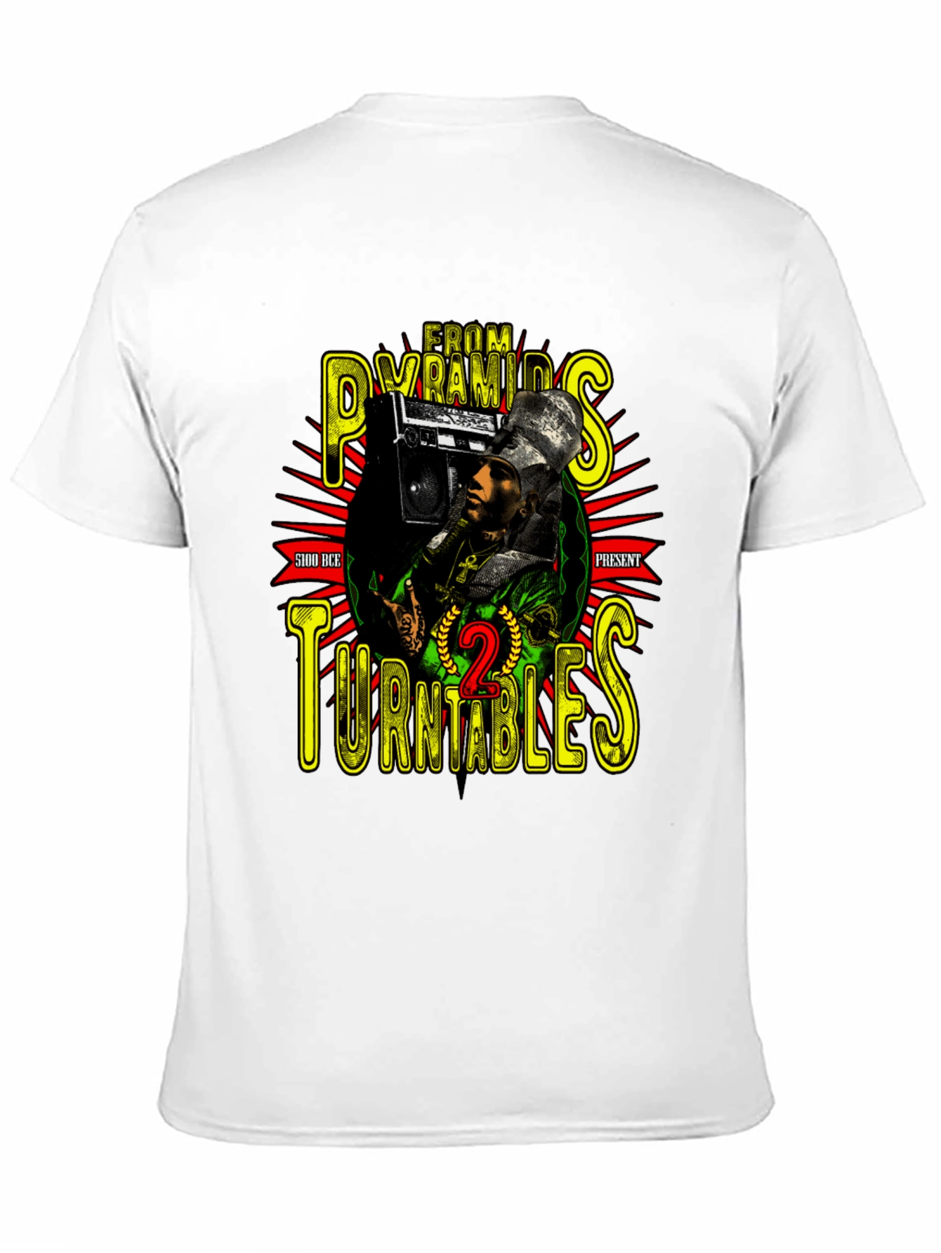 Pyramids to Turntables Graphic T-Shirt