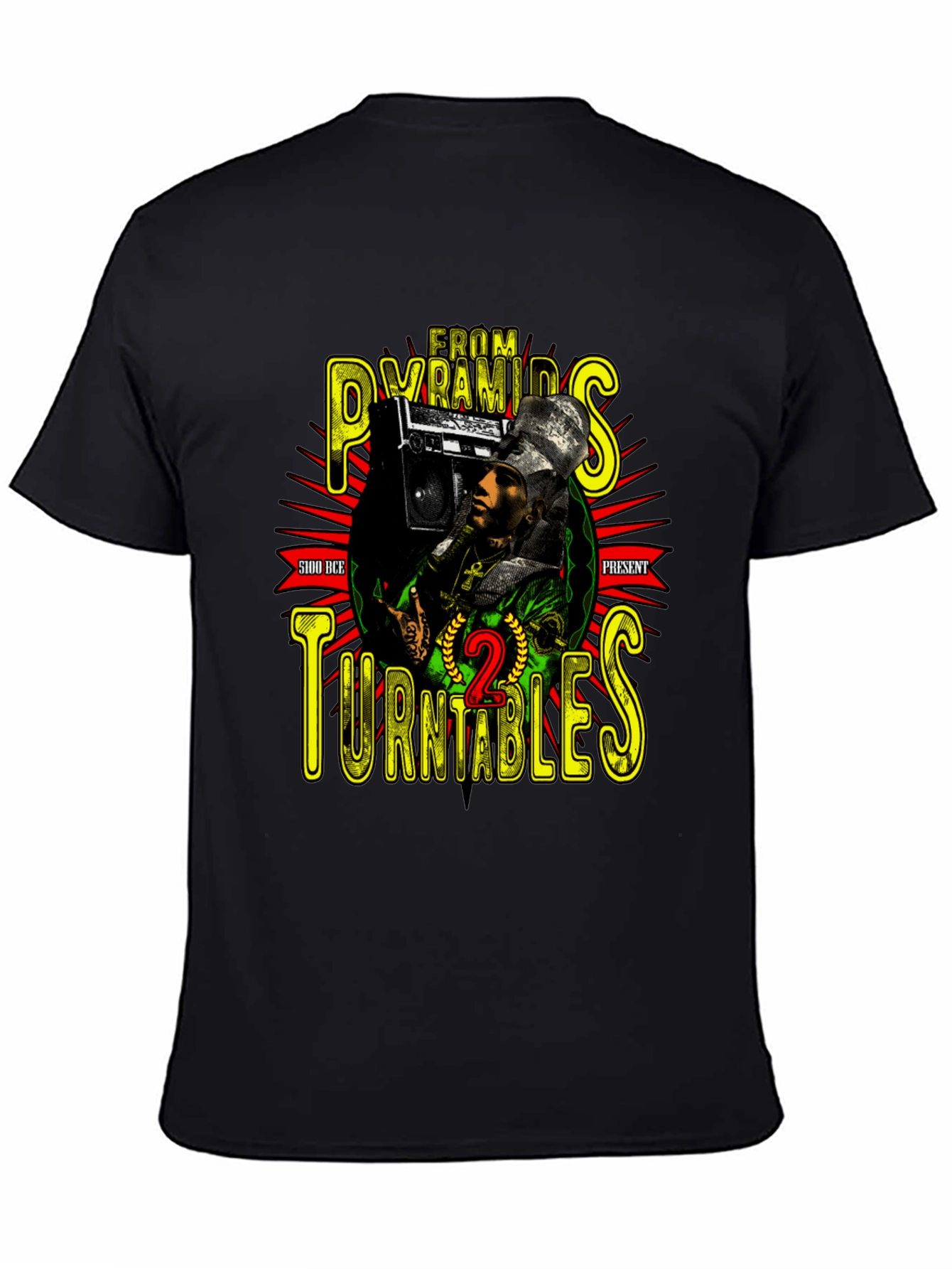 Pyramids to Turntables Graphic T-Shirt
