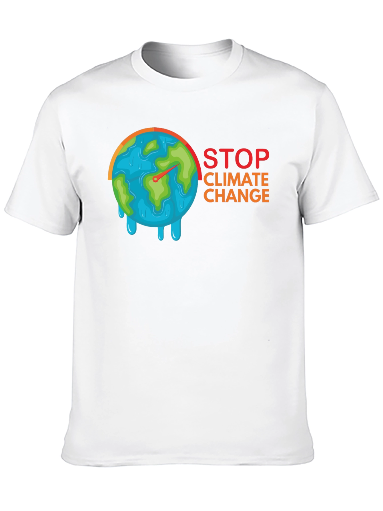 Stop Climate Change T-Shirt - Earth Melting