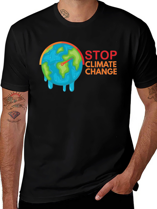 Stop Climate Change T-Shirt - Earth Melting