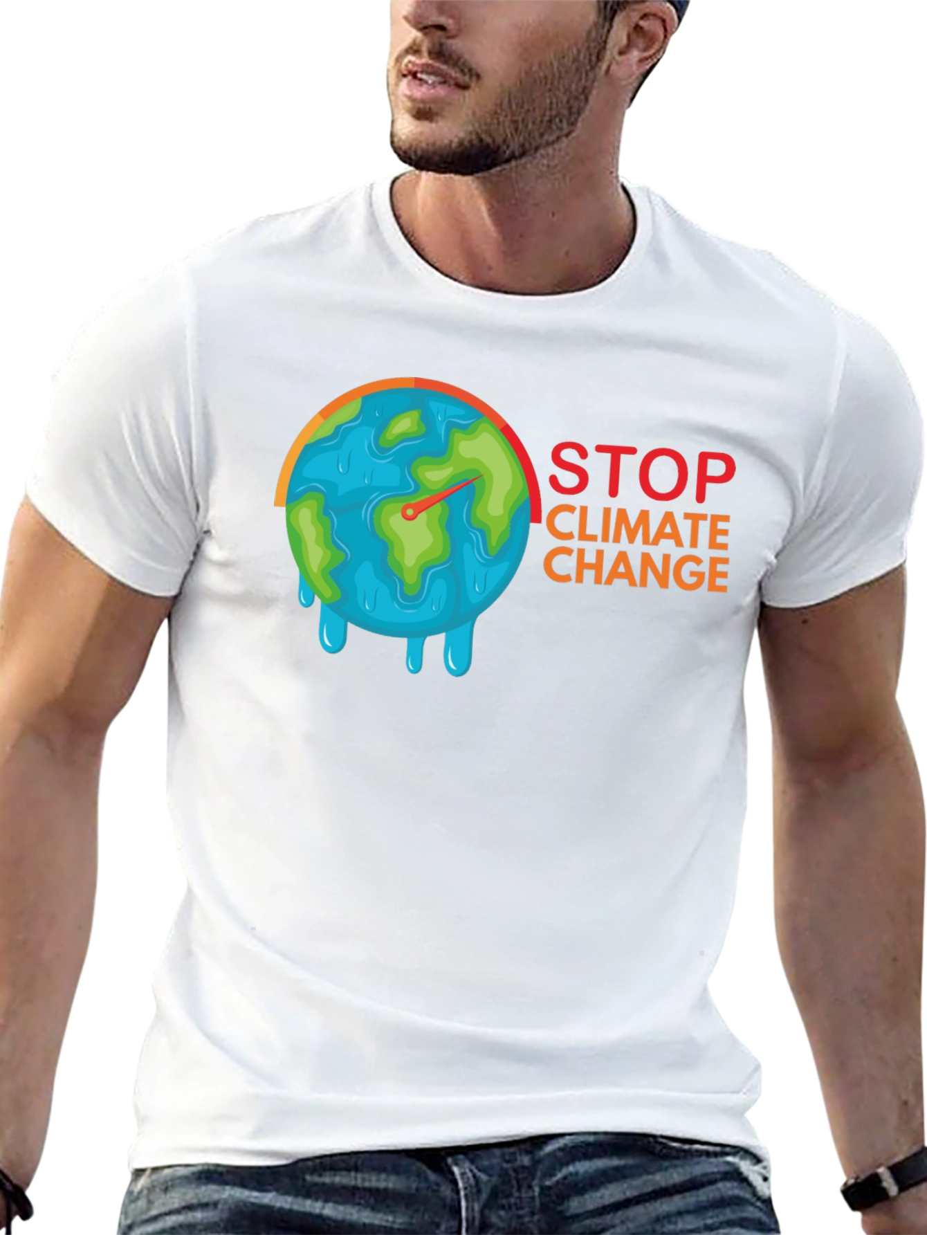 Stop Climate Change T-Shirt - Earth Melting