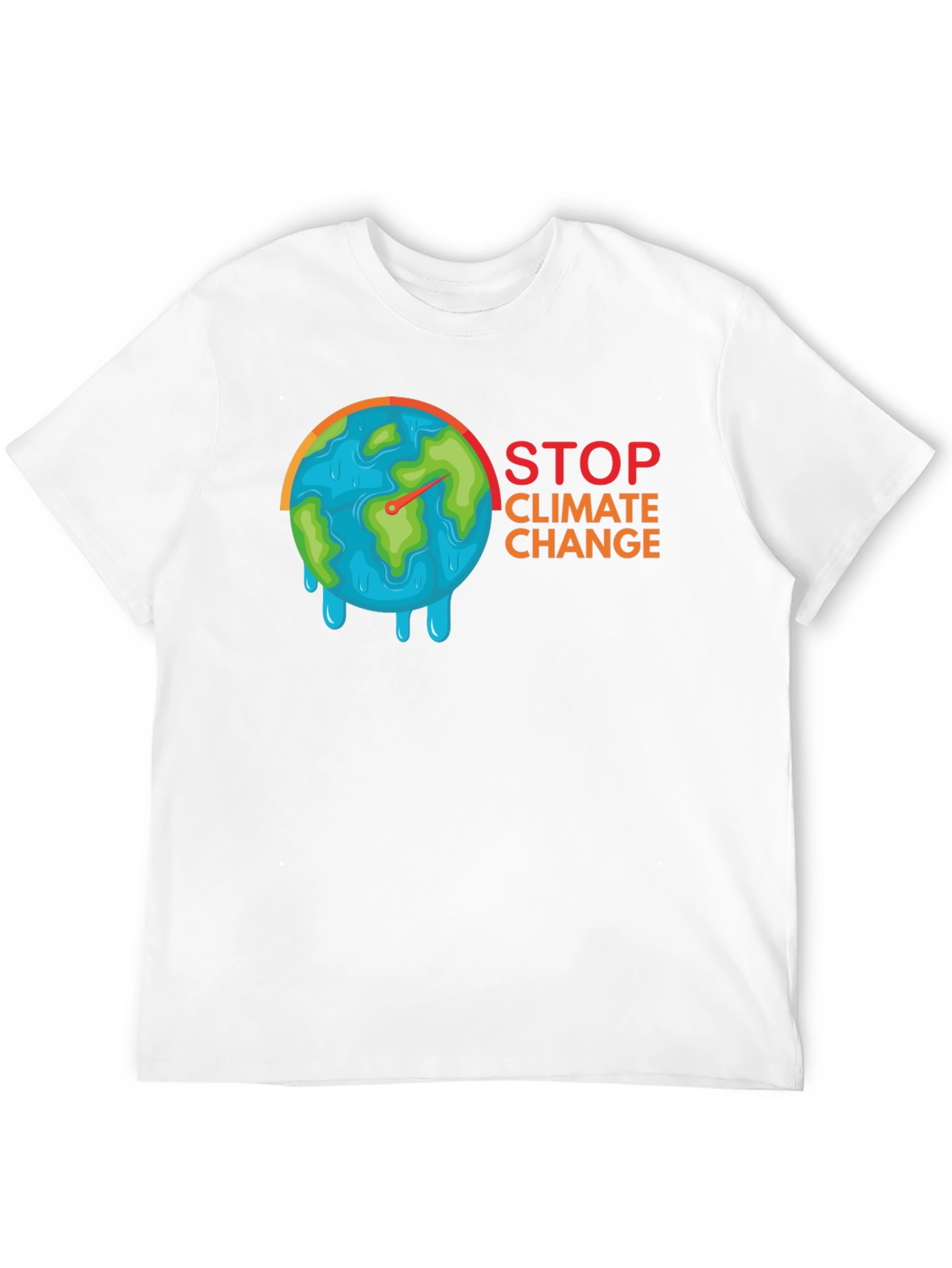 Stop Climate Change T-Shirt - Earth Melting