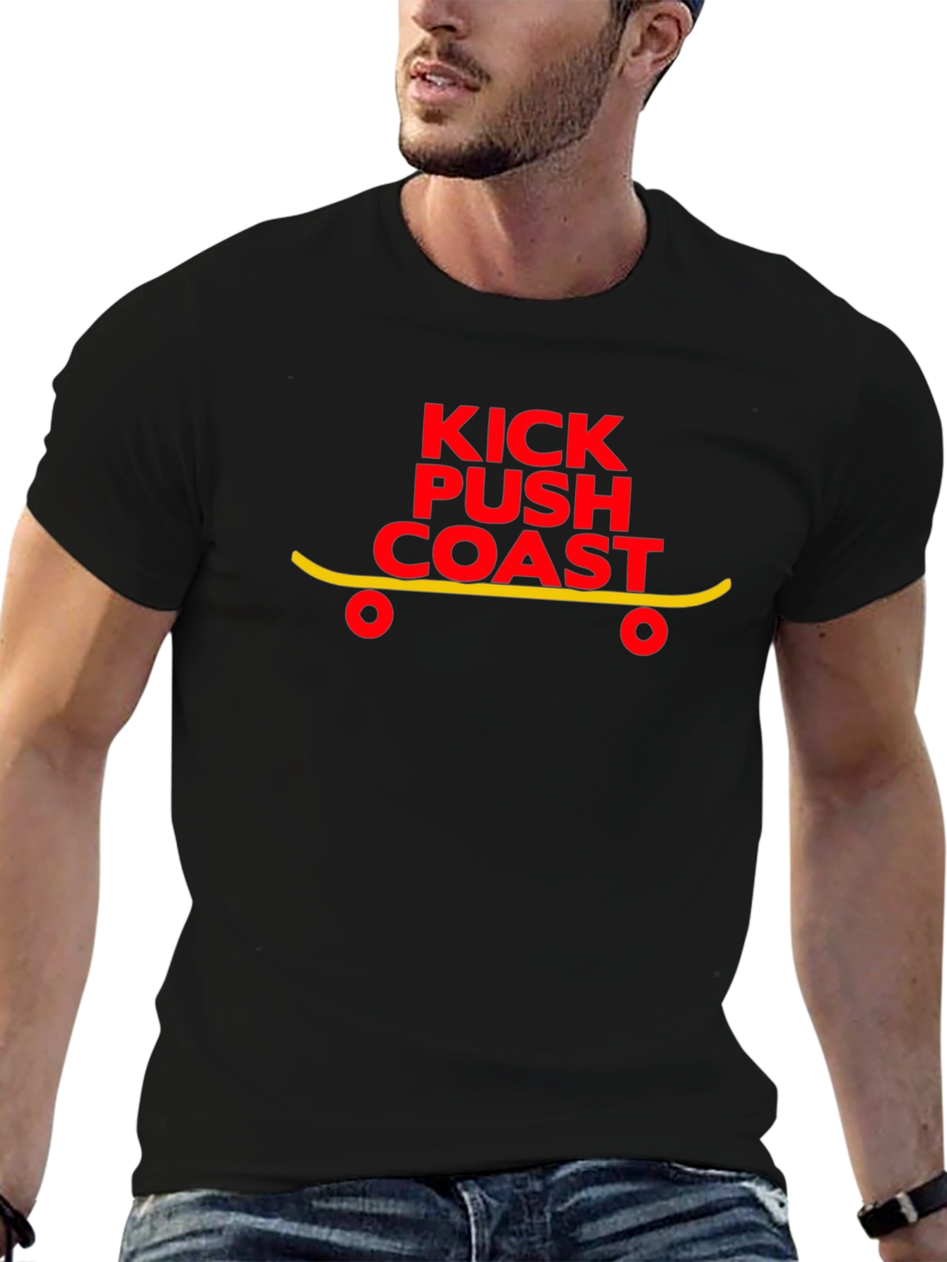 Kick Push Coast Graphic Tee - Black