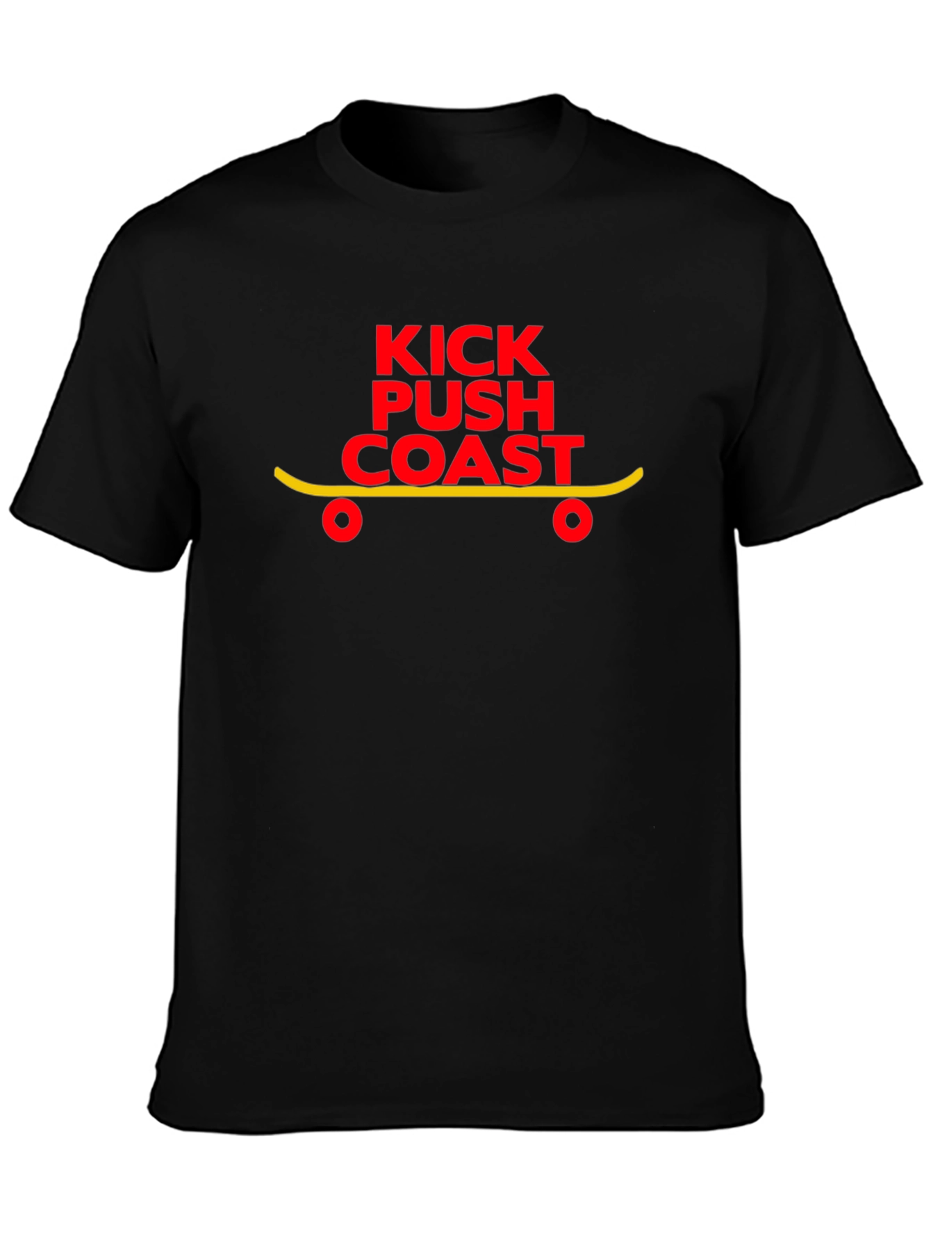 Kick Push Coast Graphic Tee - Black