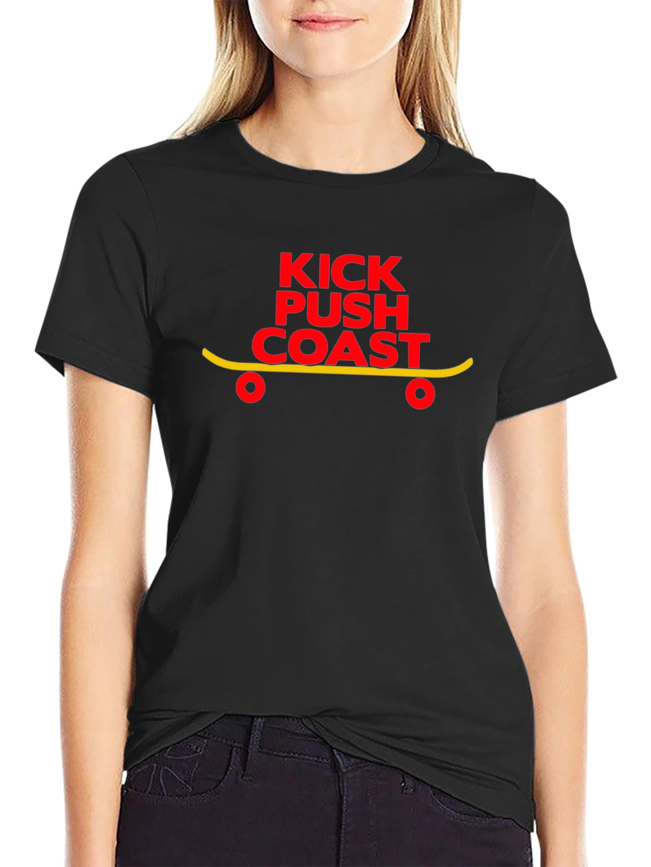 Kick Push Coast Graphic Tee - Black