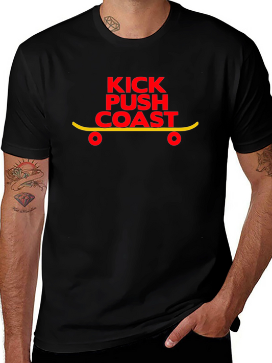 Kick Push Coast Graphic Tee - Black