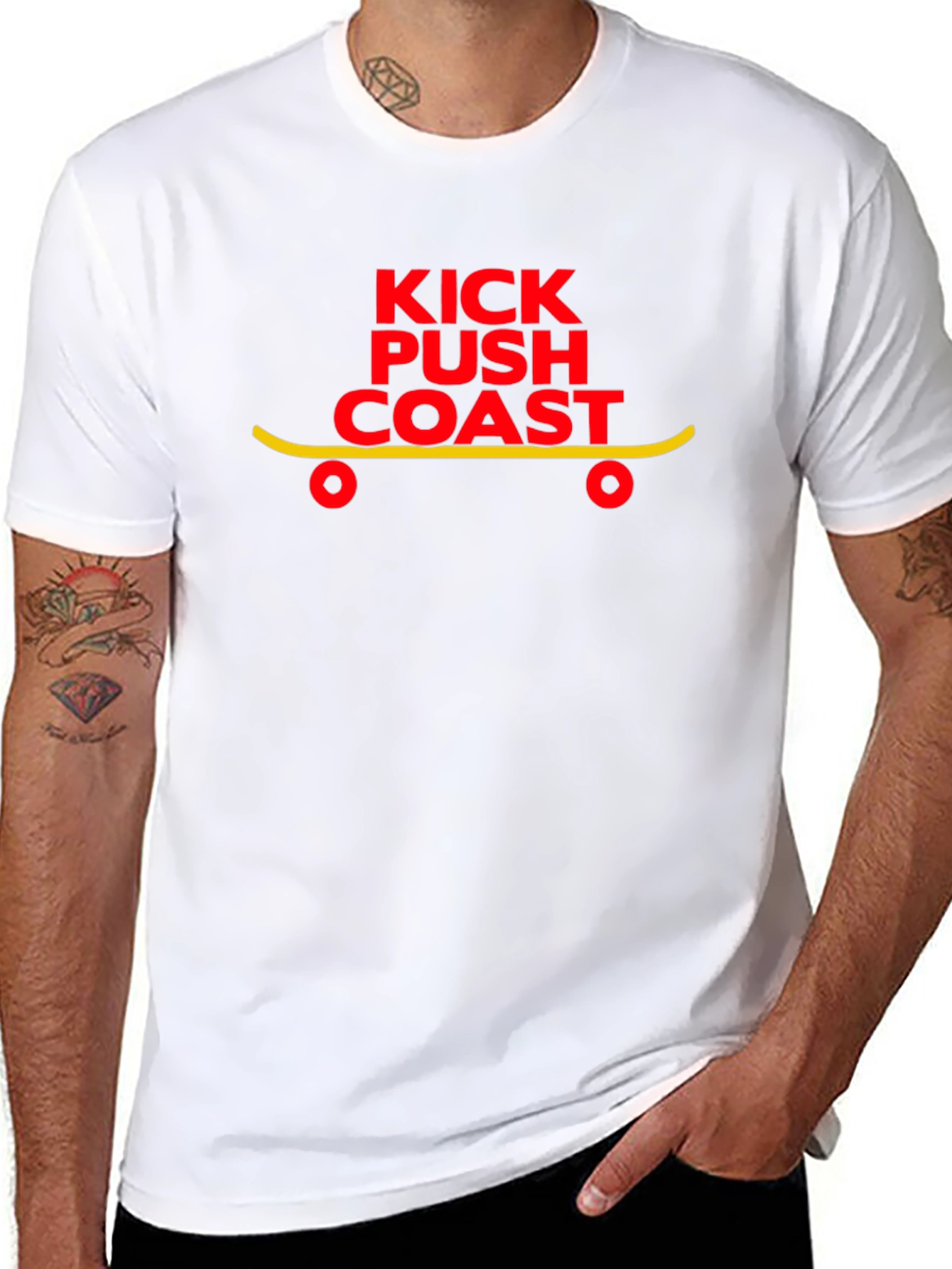 Kick Push Coast Graphic Tee - Black