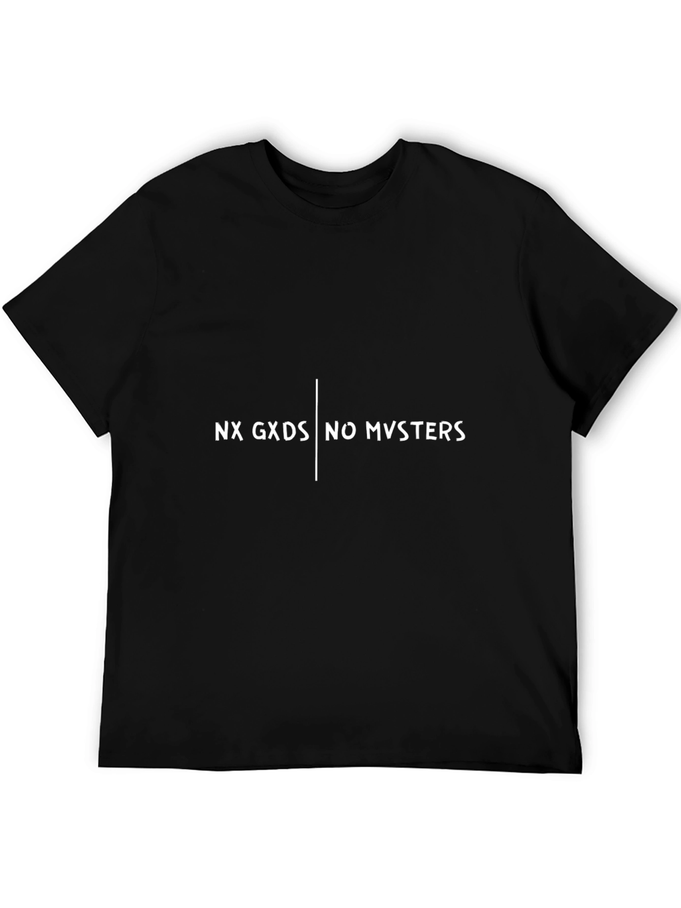 NX GXDS NO MVSTERS Black Graphic Tee