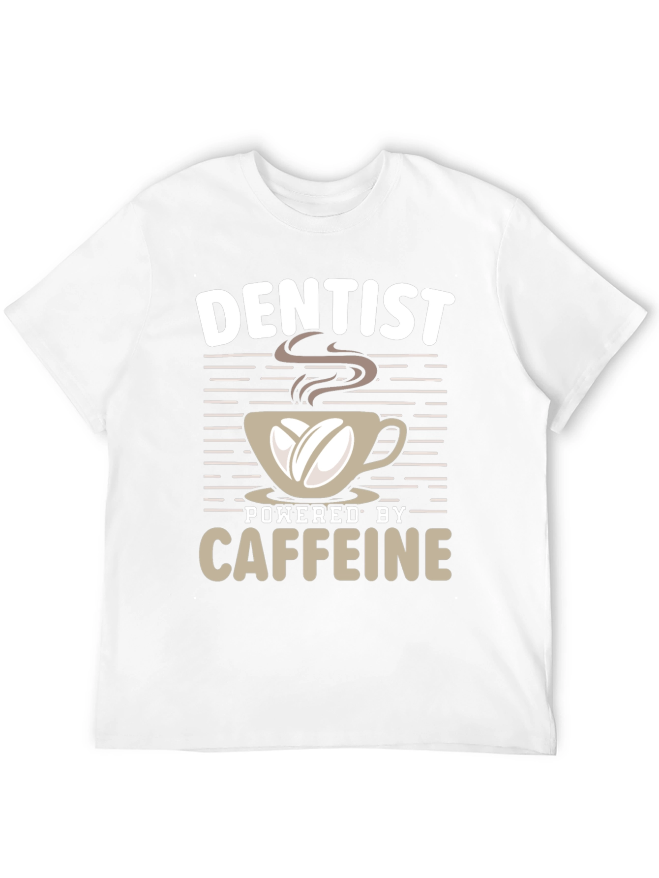 Dentist Powered by Coffee Graphic T-Shirt