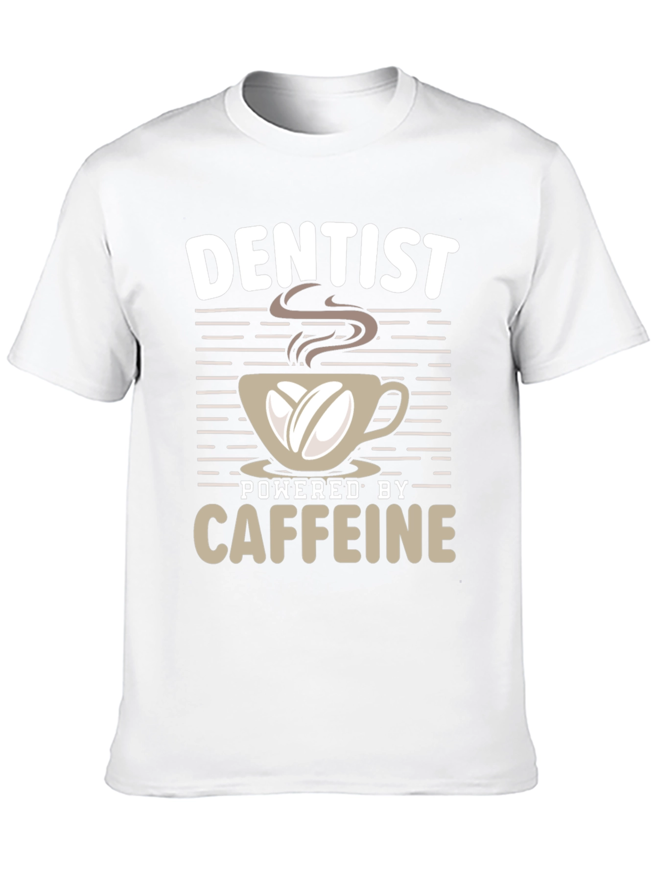 Dentist Powered by Coffee Graphic T-Shirt