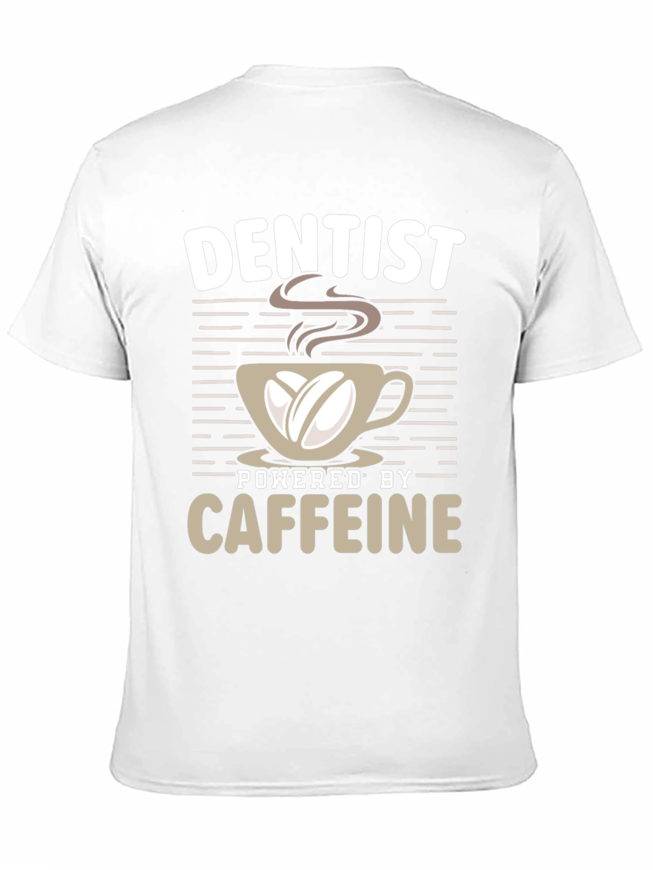 Dentist Powered by Coffee Graphic T-Shirt