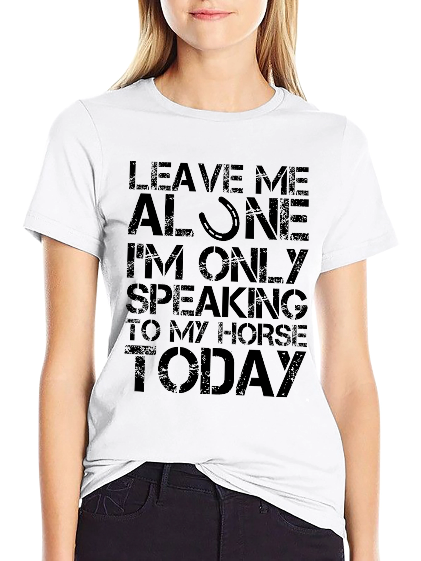 Horse Lover Graphic T-Shirt - Leave Me Alone