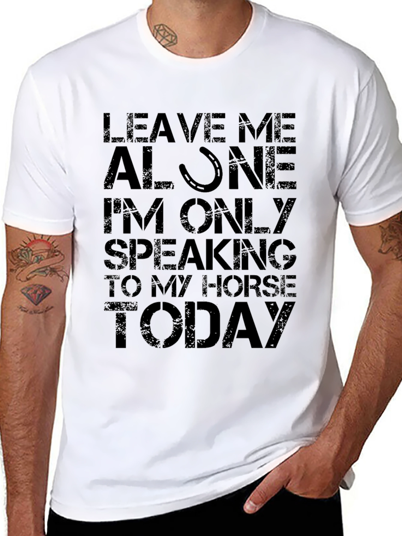 Horse Lover Graphic T-Shirt - Leave Me Alone