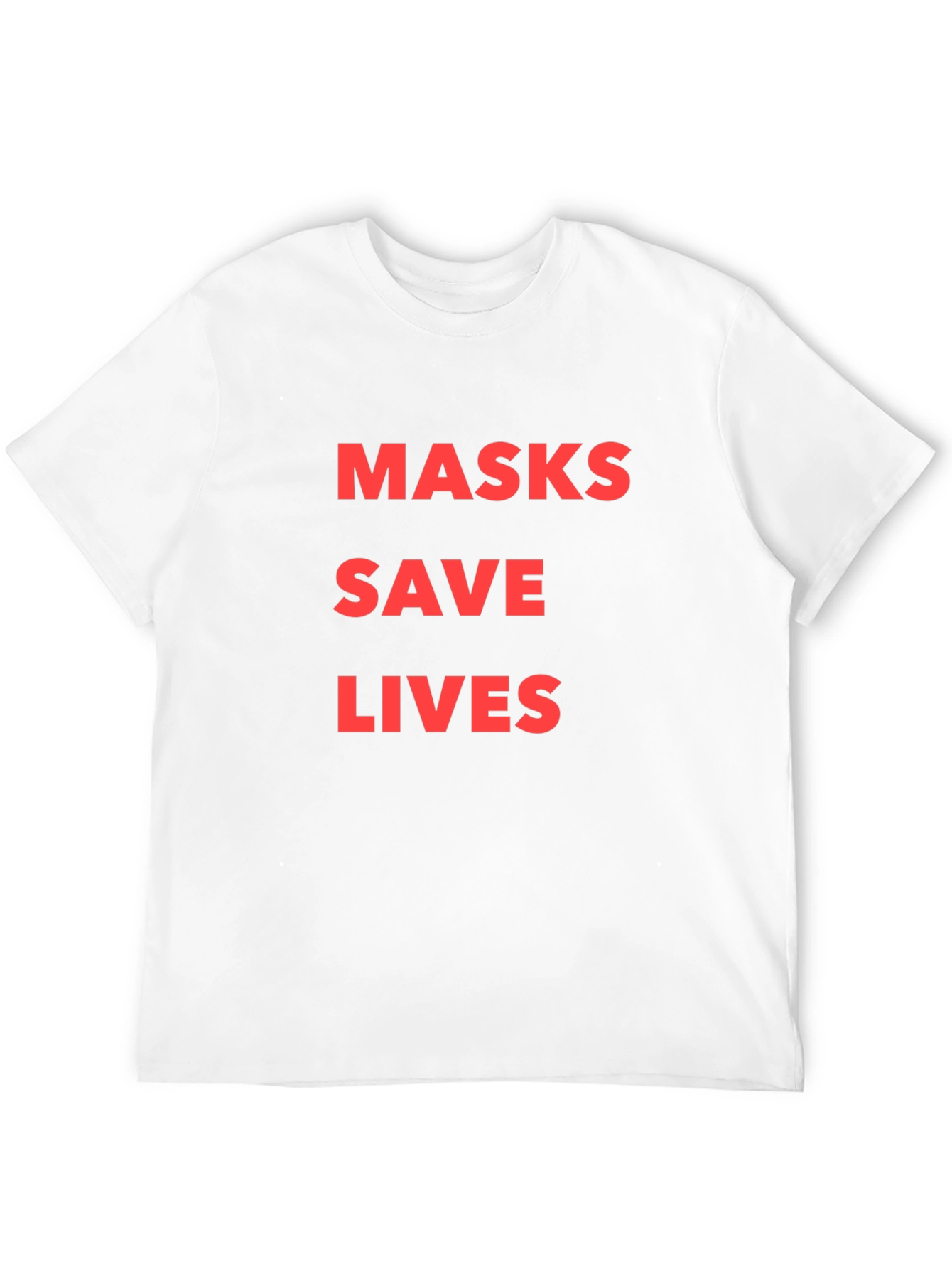 Masks Save Lives Black T-Shirt