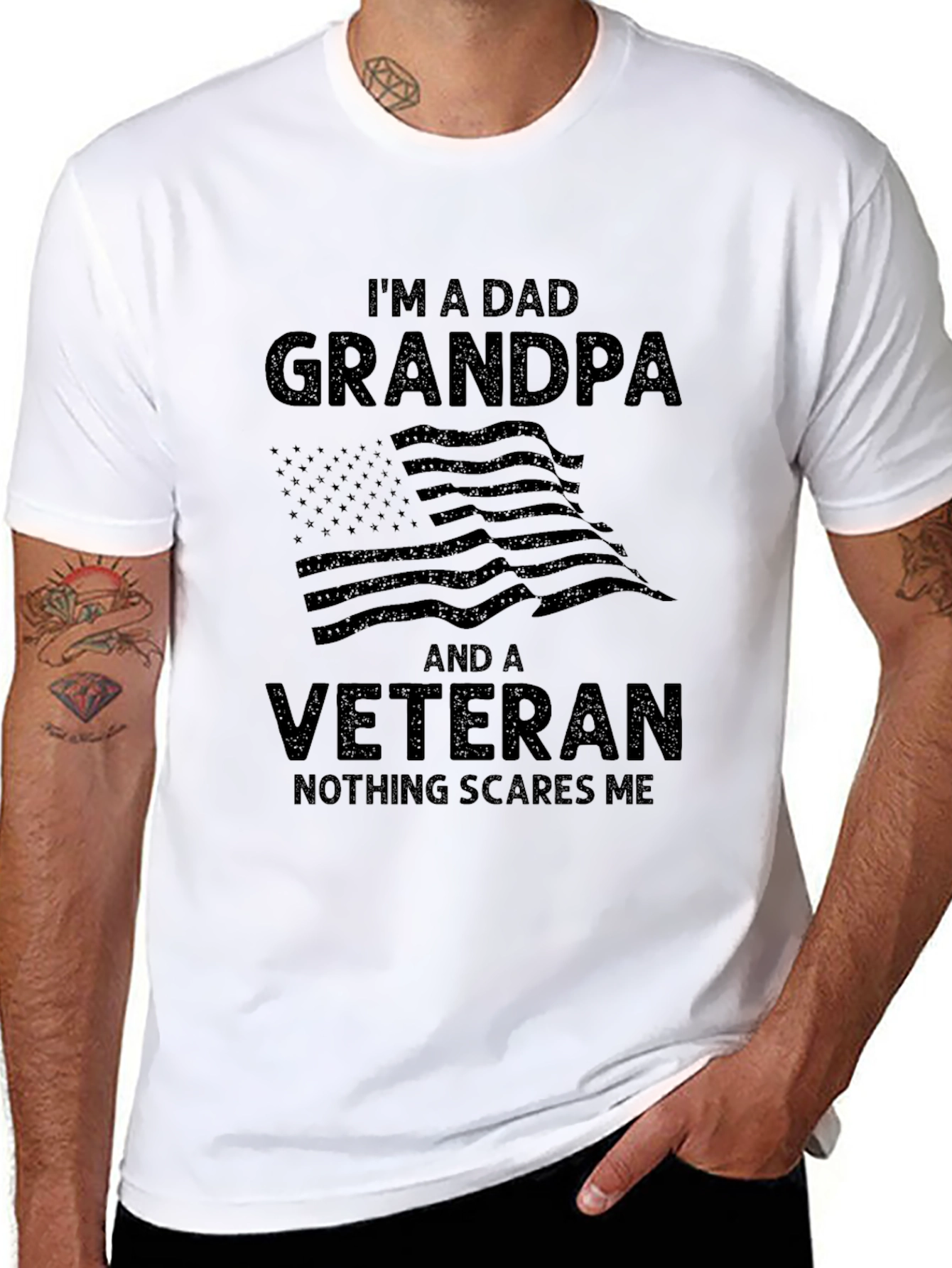 Dad Grandpa Veteran T-Shirt